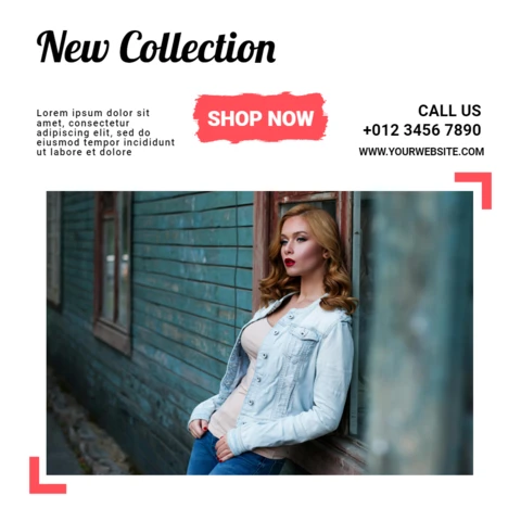 New Collection Sale Instagram Post Design Template