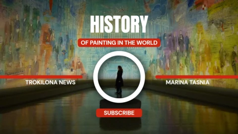 Red And White Minimalist Painting YouTube Channel Art