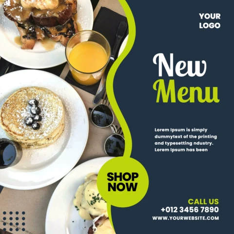 Striking Visual Marketing Instagram Post Design Template