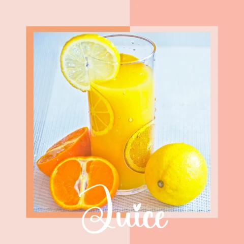 Modèle de conception de post instagram de jus d'agrumes rafraîchissant