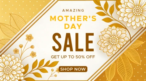 Elegant Floral Mother's Day Sale Template Design