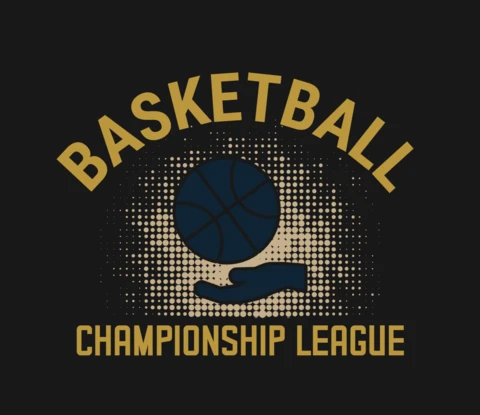 Basketball Championship League Sports Merchandising Design Template