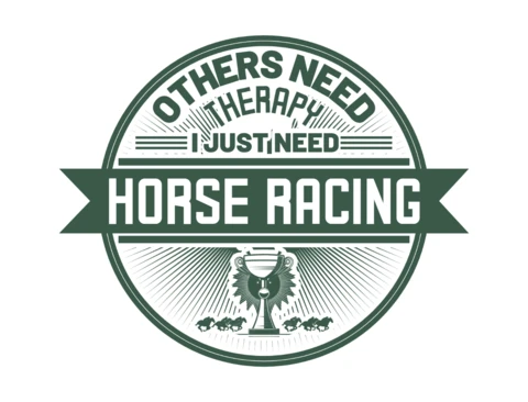 Vintage Style Horse Racing Design Template for Customizable Merchandise