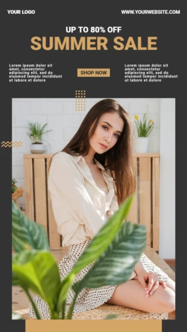 Trendy Ethnic Collage Social Media Story Post Design Template