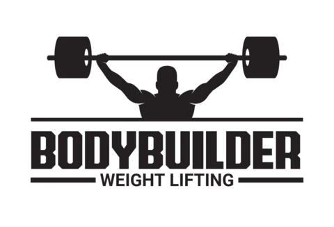 Modelo de design de logotipo de academia de ginástica para fisiculturistas Strongman