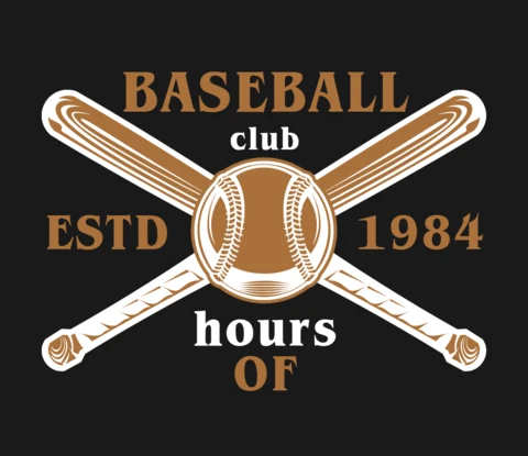 Baseball Club House Of Champions T-Shirt Design Template