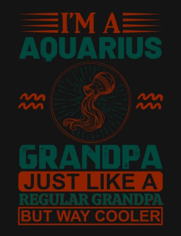 Je suis un grand-père aquarius signe du zodiaque modèle de t-shirt
