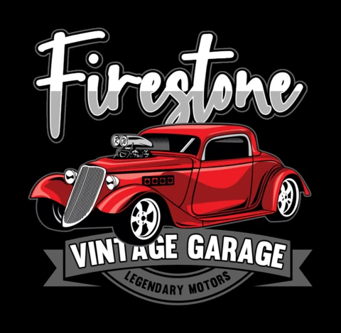 Firestone Classic Car T-shirt Design Template