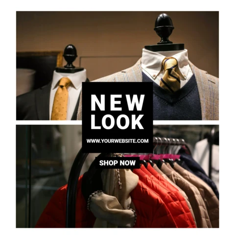 New Look Man Fashion Sale Instagram Post Design Template