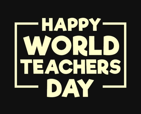 Happy World Teachers Day T-Shirt Design Template