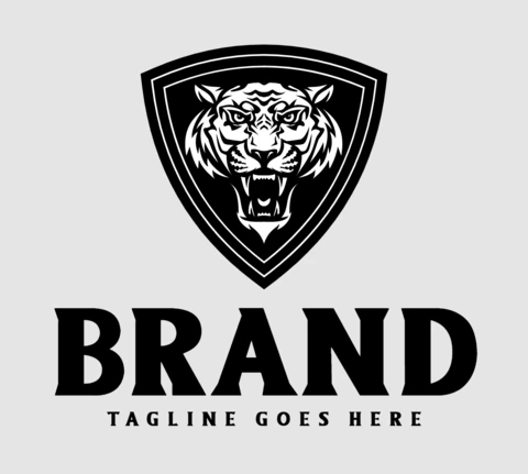 Plantilla de diseño del logotipo de Tiger