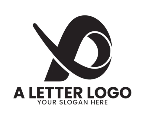 Lettera un modello di design del logo moderno ed elegante