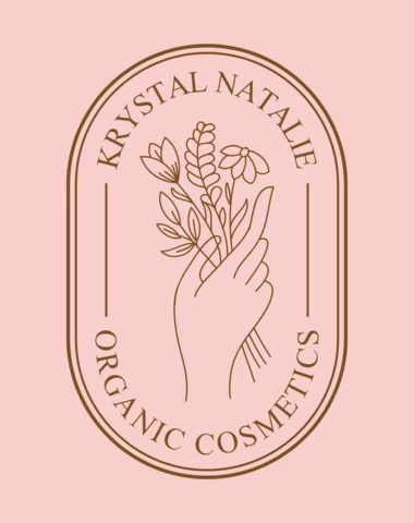 Hand Flower Feminine Logo Design Template