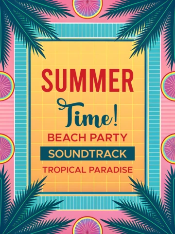 Summer Beach Party Design Template – Tropical Paradise Vibes