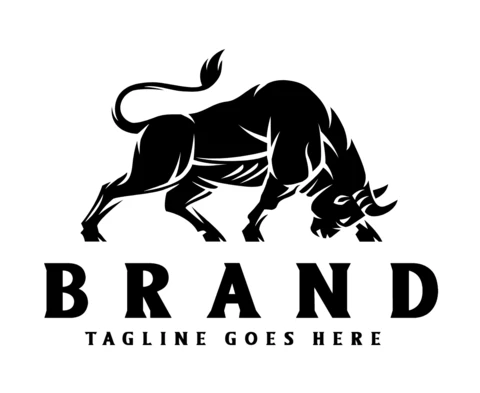 Fighting Bull Logo Design Template