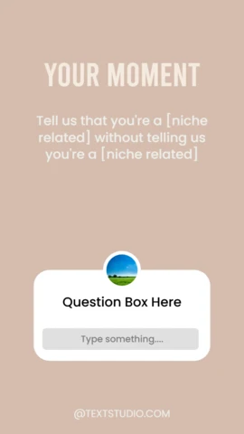 Tell Us Without Telling Us Instagram Story Post Design Template