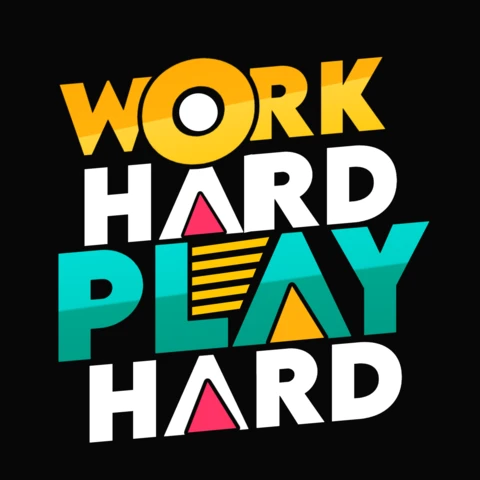 Modèle de t-shirt d'inspiration "Travailler dur