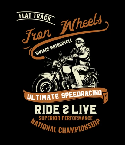 Modèle de t-shirt du championnat national de motocyclisme