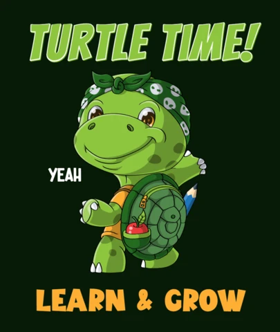 Turtle Time! Fun Learning Design Template for Kids