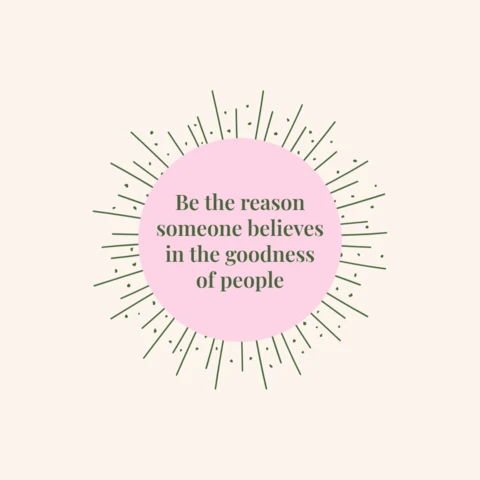 Kindness and Positive Impact Quote Instagram Post Design Template