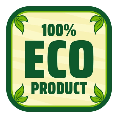Modello di logo naturale per prodotti ecologici
