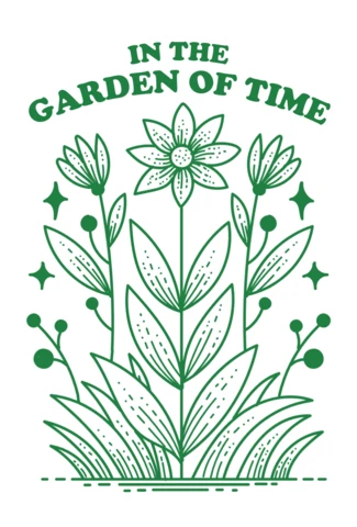 Floral Garden Design Template for T-Shirt Printing