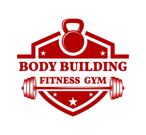 Body Building Fitness Gym Logo Design Template