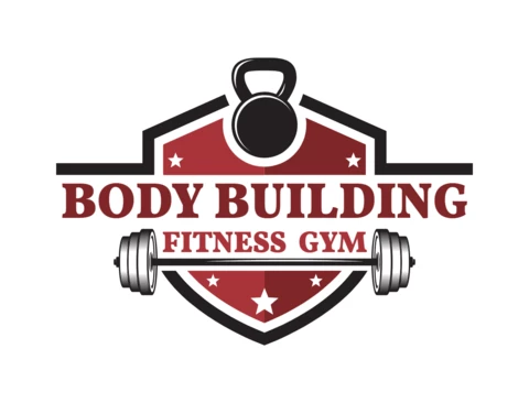 Body Building Fitness Gym Logo Design Template