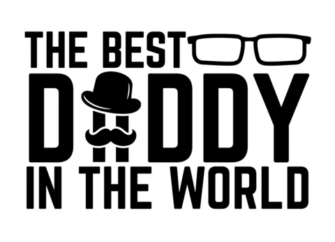 Modelo de design de camiseta do melhor papai do mundo