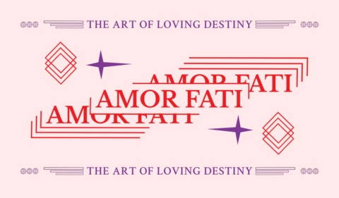 Art Deco Template Featuring 'Amor Fati' for Inspirational Posters