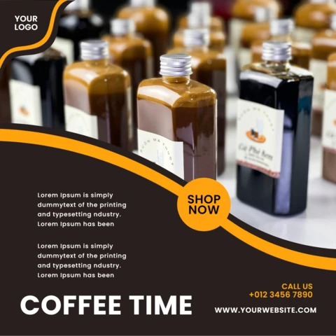Compre 1 e leve 1 modelo de design de postagem do Instagram para promoção de café