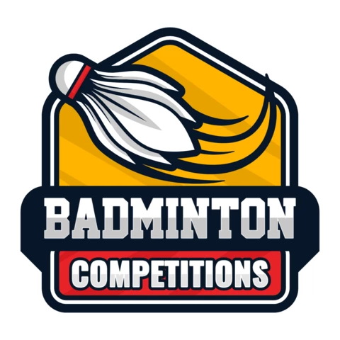 Badminton Competition Logo Design Template