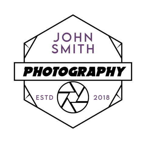 Personal Photographer Brand Logo Template Design