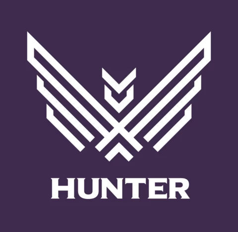 Hunter Abstract Bird Logo Design Template