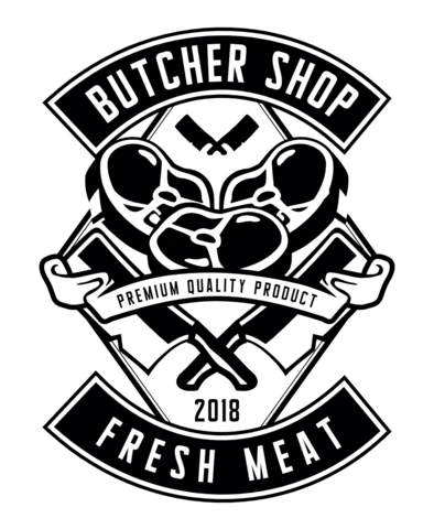 Butcher Shop T-Shirt Design Template
