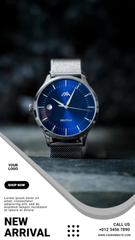 New Arrival Watch Instagram Story Post Design Template