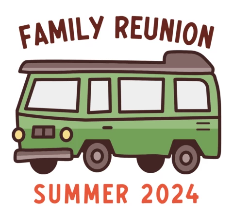 Family Reunion Summer Logo Template Design