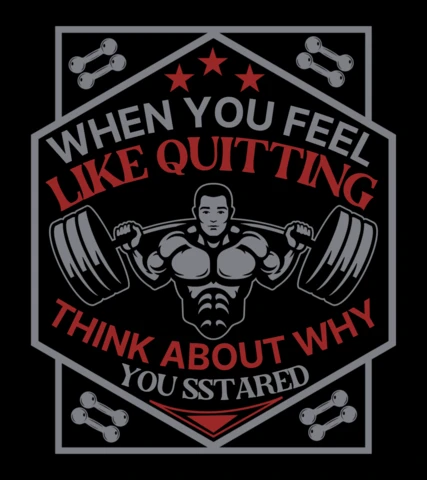 Motivational Fitness Quote Design Template for Gym Enthusiasts