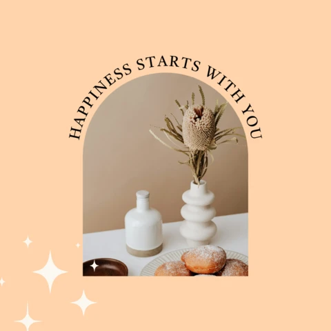 Modèle de post instagram minimaliste esthétique et design maison
