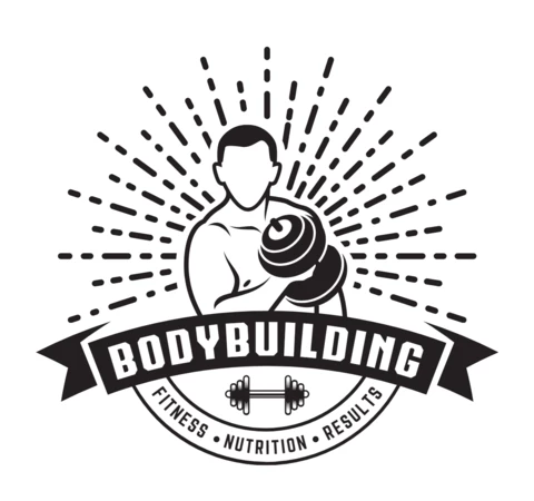 Body Building Fitness Club Logo Design Template