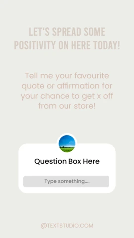 Citas positivas personalizable tienda descuento instagram historia post plantilla de diseño