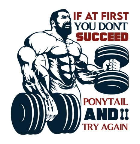 Motivational Fitness Design Template: Strongman Graphic with Inspirational Quote