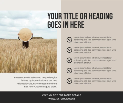Modern Minimalist Organize Productivity Post Design Template