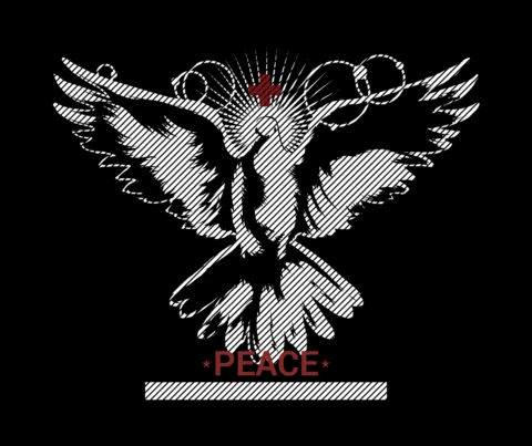 Peace Dove T-shirt Design Template