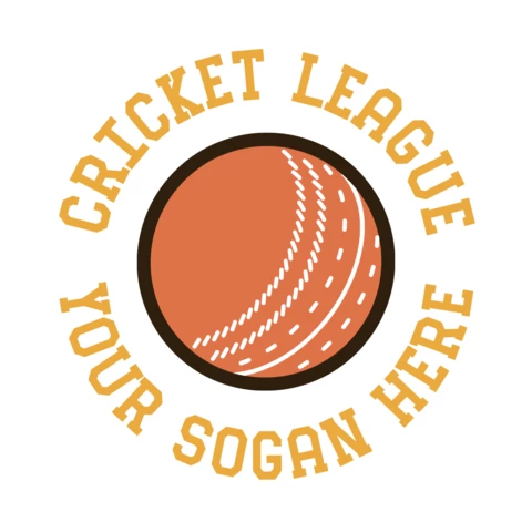 Cricket League Sport Logo Design Template