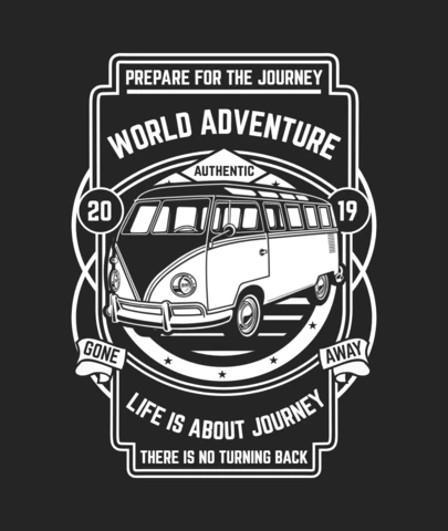 Van Adventure T-Shirt Design Template