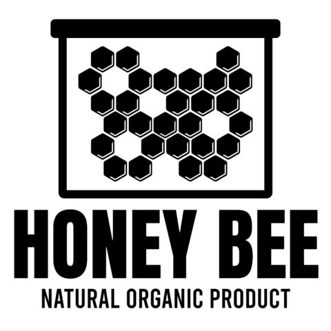 Natural Honey Bee Logo Design Template