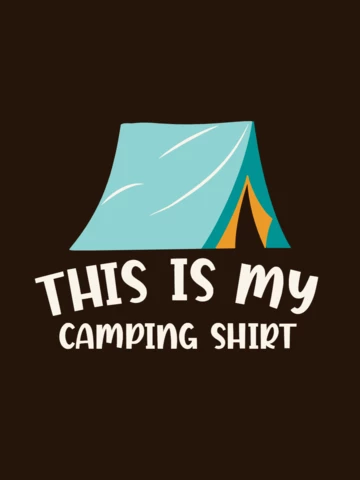 This Is My Camping T-shirt Template Design