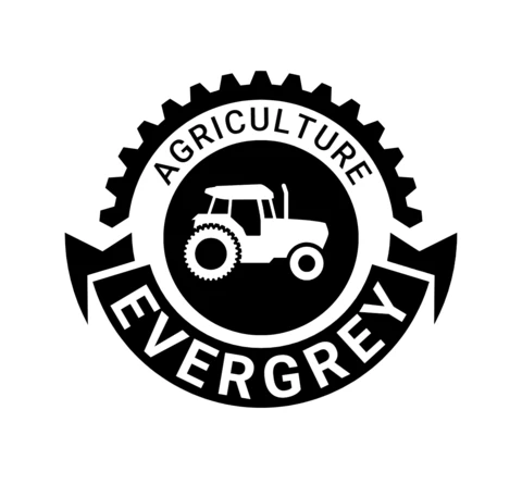 Landwirtschaft traktor maschine logo entwurfsvorlage