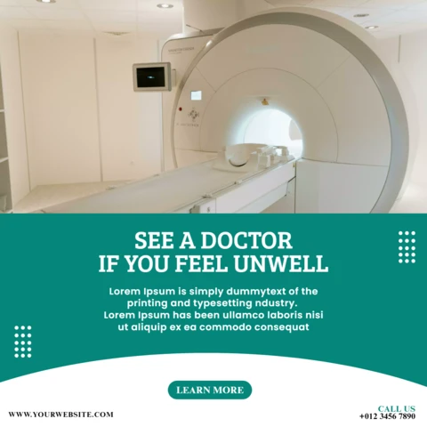 Simple Green Medical Social Media Post Design Template